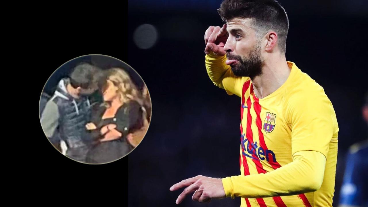 ¡Gerard Piqué fue captado besándose con su nueva novia!