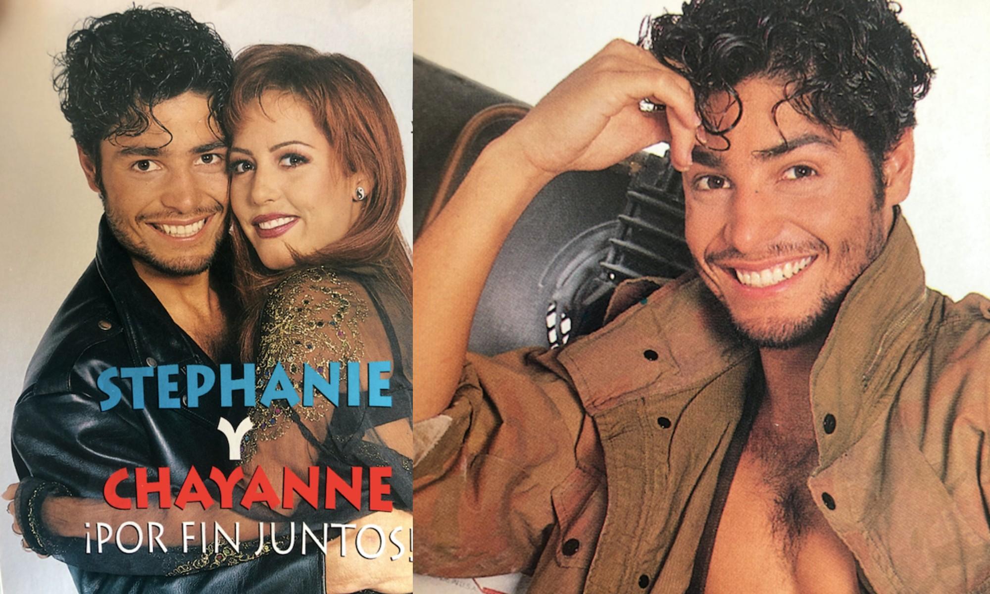 Así posaron Chayanne y Stephanie Salas para nuestra portada Eres en 1992