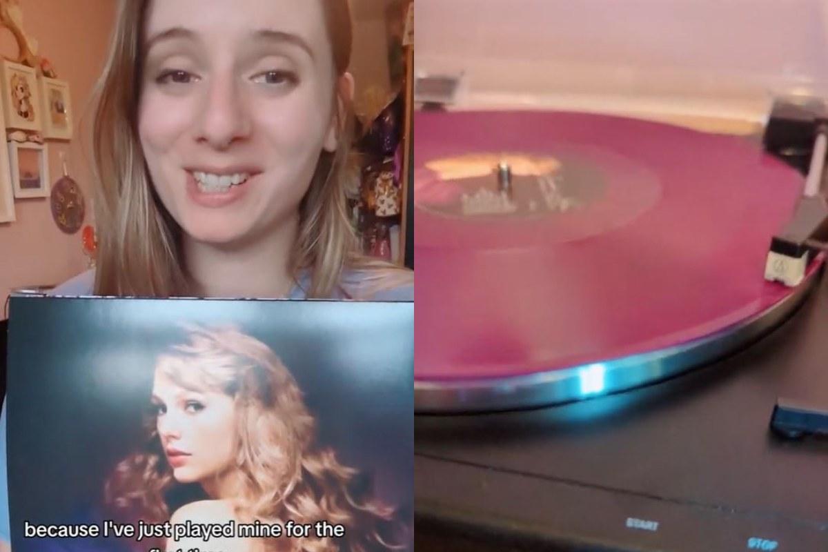 Fan de Taylor Swift compró el vinilo de ‘Speak Now (Taylor’s Version)’, pero descubrió que estaba “maldito”