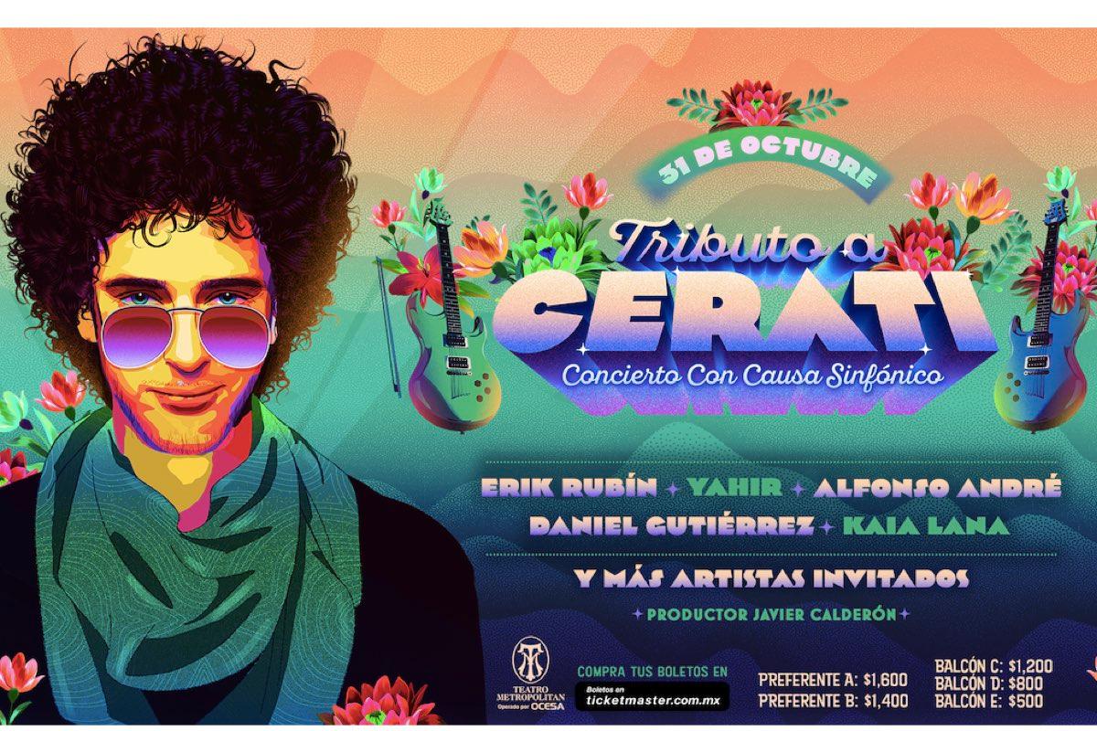 Erik Rubín y Yahir participarán en el tributo a Cerati. Esto costarán los boletos