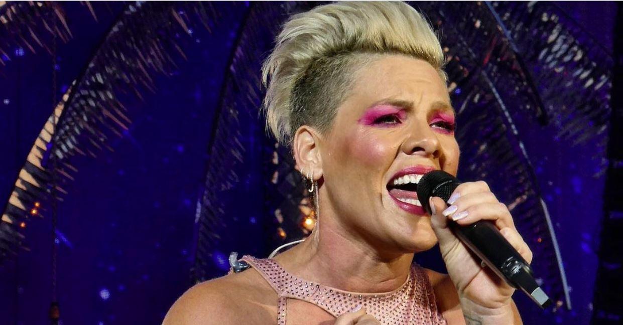 Fan le lanza las cenizas de su mamá a Pink y así reaccionó la cantante (VIDEO)