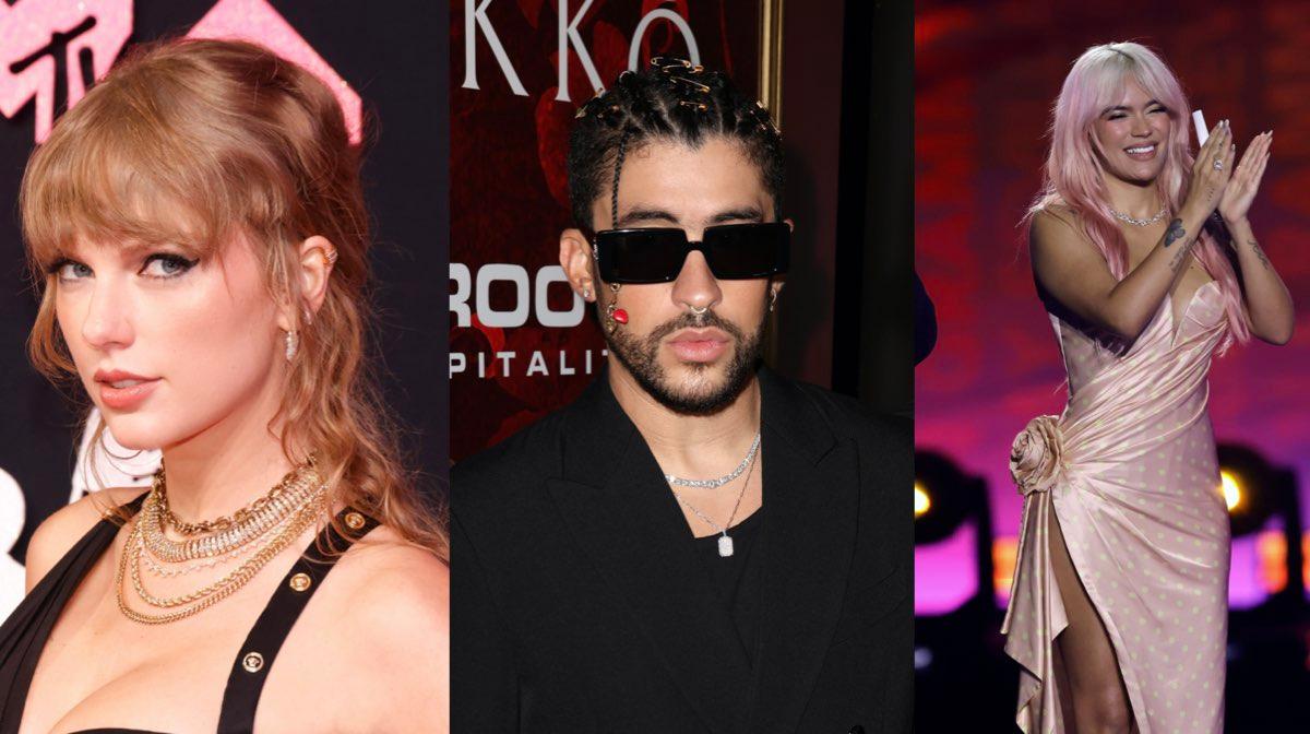 Taylor Swift, Bad Bunny y Karol G entre los artistas más escuchados en 2023 según Spotify. Peso Pluma fue el artista revelación del año