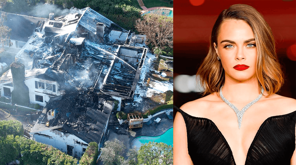 Incendio consume casa de Cara Delevingne