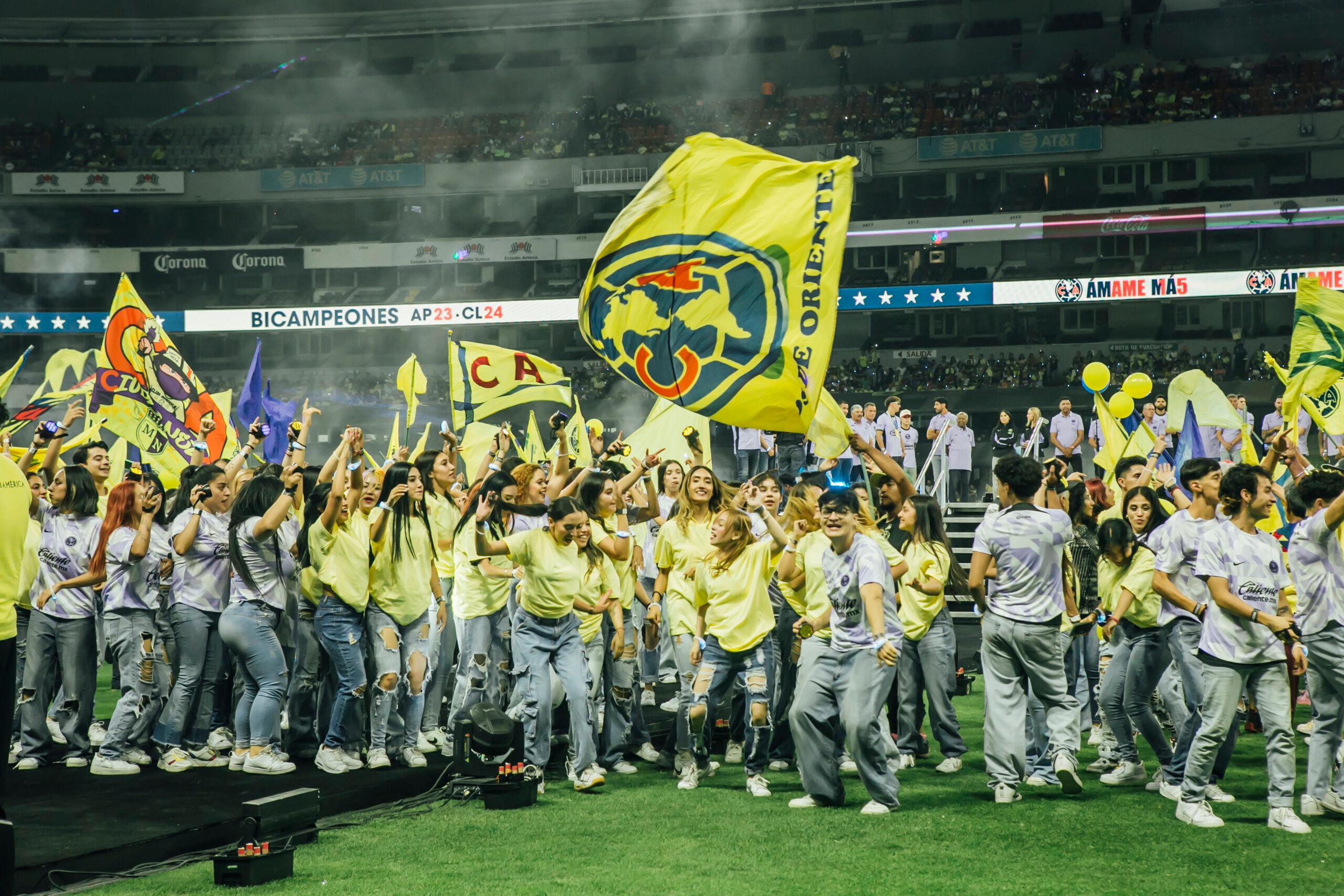 El Club América celebró su bicampeonato en el Estadio Azteca