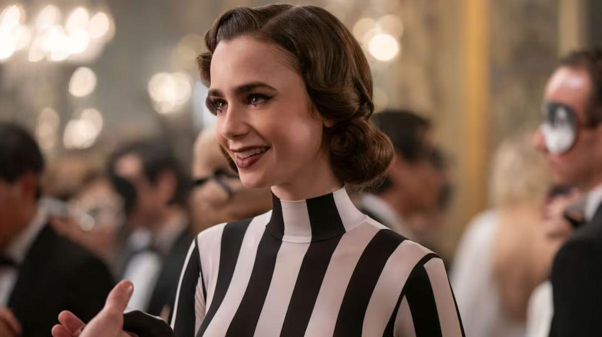 ‘Emily en París’: La historia del hermoso vestido blanco y negro que usa Lilly Collins