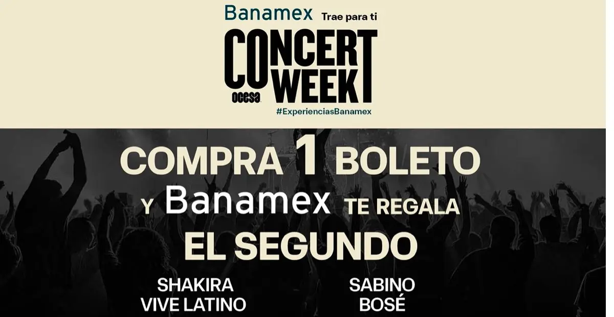 OCESA Concert Week 2025: Lista de artistas y cómo conseguir boletos al 2×1