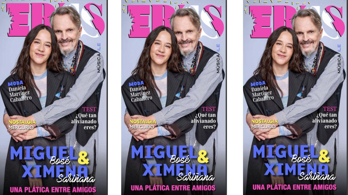 Miguel Bosé y Ximena Sariñana en exclusiva en la portada de Eres